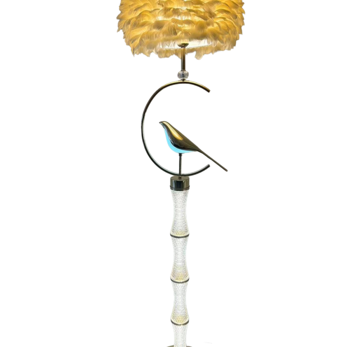 Classic Floor Lamp With a Bird in the Middle/LED
