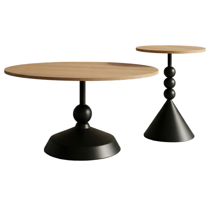 Modern Nesting Table Set (1+4)